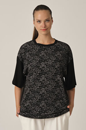 ALEXANDERGARDI BASKILI OVERSİZE T-SHİRT (UN-70417)