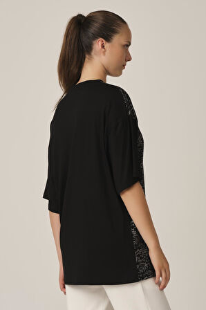 ALEXANDERGARDI BASKILI OVERSİZE T-SHİRT (UN-70417)