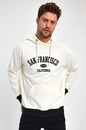 ALEXANDERGARDI KAPÜŞONLU BASKILI SWEATSHIRT (UN-757A06)