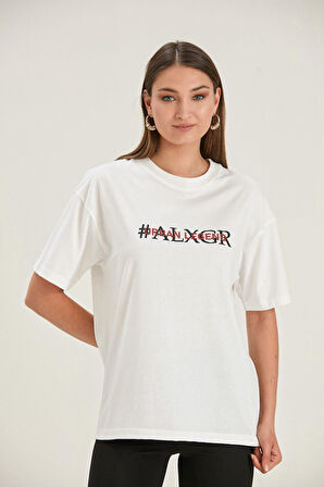 ALEXANDERGARDI BOYFRİEND BASKILI T-SHİRT (UN22-30200)