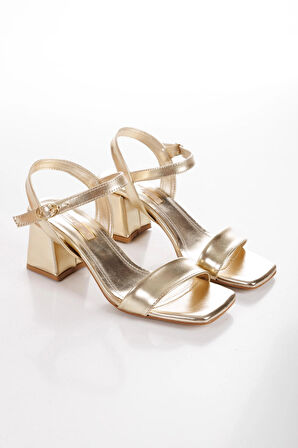 ÜNAL ÖZER Ünal Özer Kadın Tek Bantlı Topuklu Ayakkabı Un001-0360