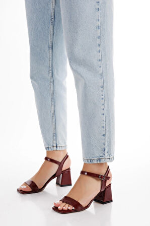 ÜNAL ÖZER Ünal Özer Kadın Tek Bantlı Topuklu Ayakkabı Un001-0360