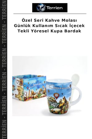 Özel Seri Kahve Molası Günlük Kullanım Sıcak İçecek Tekli Yöresel Kupa Bardak
