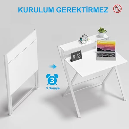 Dobo Çocuk Öğrenci Ders Masası  Katlanır Çalışma Masası
