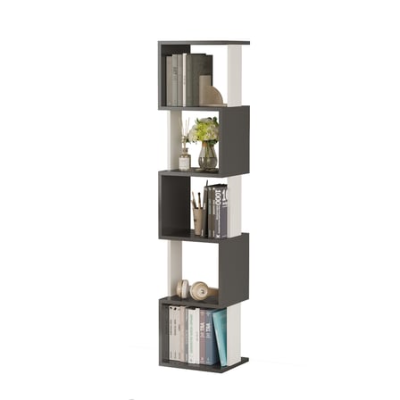 Milan Modern Kitaplık Çok Amaçlı Dekoratif Raf Salon Kitaplığı Ofis Çalışma Odası Raf Dolap