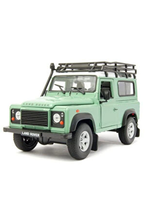 Land Rover Defender 1984 Model Araba 1:24 Ölçek Koleksiyon Yeşil