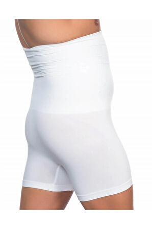 Erkek Beyaz Boxer Paçalı Korse