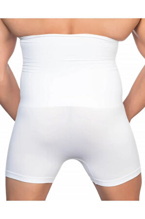Erkek Beyaz Boxer Paçalı Korse