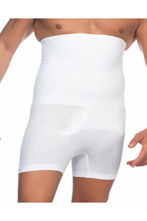 Erkek Beyaz Boxer Paçalı Korse