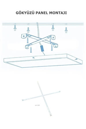 Unicorn Tasarım Led Avize 60x60 Ledli Beyaz Kasa,60watt, Beyaz Işık Led Avize, Çocuk Odası Led Avize