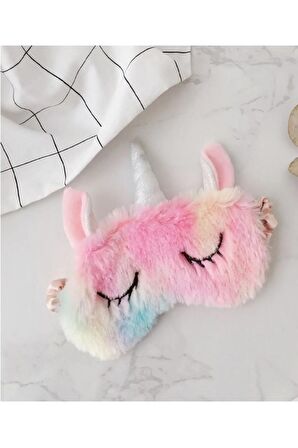 Peluş Unicorn Uyku Göz Bandı