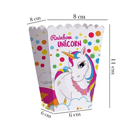 UNİCORN MISIR KUTUSU 8 ADET