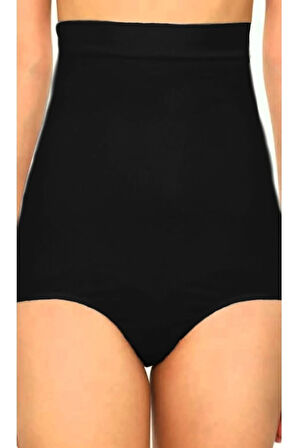 Siyah Yüksek Bel Külot Korse Toparlayıcı Sıkılaştırıcı