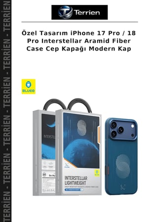 Özel Tasarım iPhone 17 Pro / 18 Pro Interstellar Aramid Fiber Case Cep Kapağı Modern Kap
