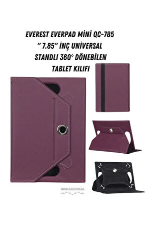 Everest EverPad Mini QC-785 7.85"  Universal Standlı 360° Dönebilen Tablet Kılıfı