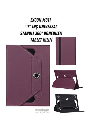 Excon M81T - 7"  Universal Standlı 360° Dönebilen Tablet Kılıfı