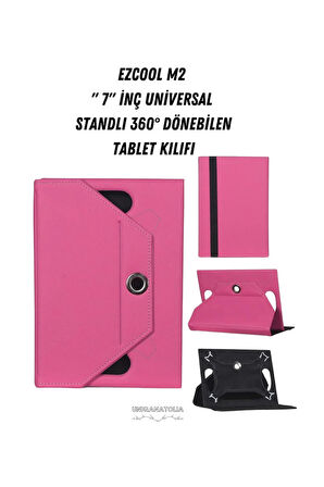 Ezcool M2 7"  PC Universal Standlı 360° Dönebilen Tablet Kılıfı