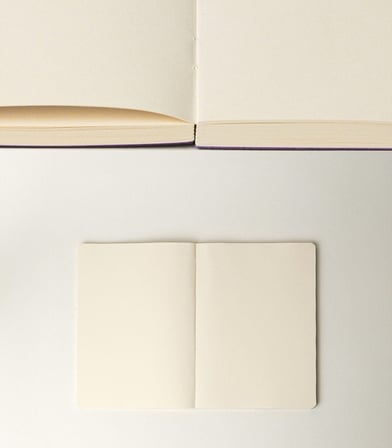 unmei dolma kalem uyumlu açık ciltli sert kapak krem defter