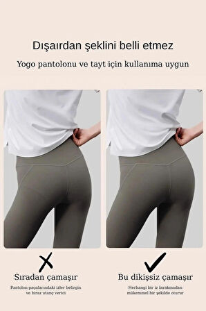 5’li İz Yapmayan Yüksek Bel Lazer Kesim Külot–Nefes Alabilir, Terletmeyen Konforlu İthal Çamaşır