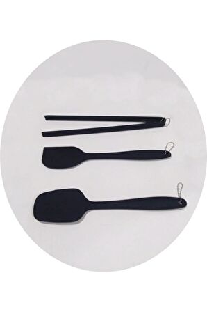 Silikon 3'lü Spatula-maşa Set