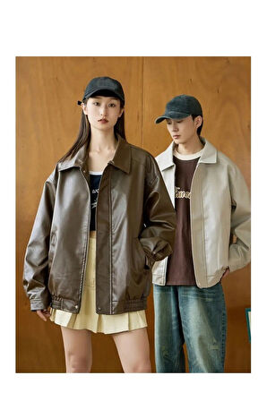 Unisex Yeni Sezon Kapitone Dolgulu Oversize Vintage