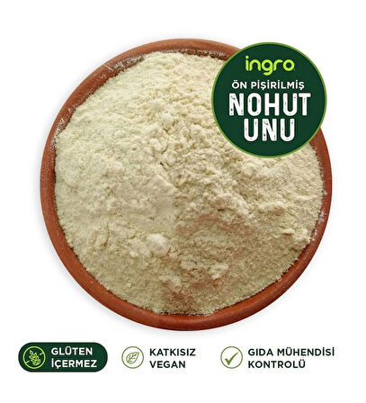 Glutensiz Ön Pişirilmiş Nohut Unu 850 G