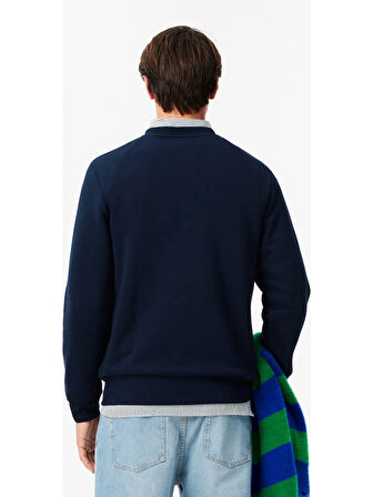 Lacoste Erkek Regular Fit Bisiklet Yaka Lacivert Sweatshirt