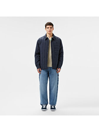 Lacoste Erkek Regular Fit Gömlek Yaka Desenli Lacivert Ceket