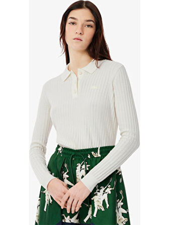 Lacoste Kadın Triko Uzun Kollu Polo Yaka