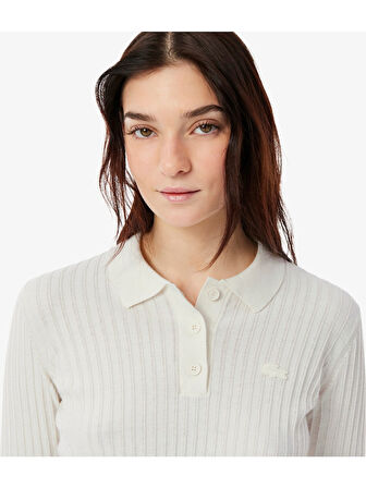 Lacoste Kadın Triko Uzun Kollu Polo Yaka