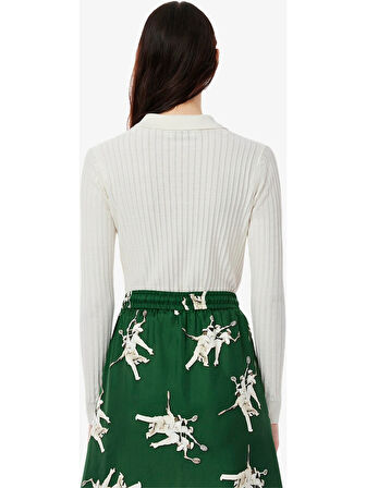 Lacoste Kadın Triko Uzun Kollu Polo Yaka