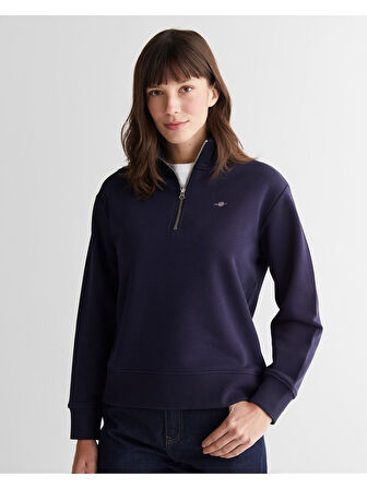 Gant Kadın Yarım Fermuar Sweatshirt