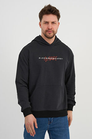ALEXANDERGARDI Özel Unisex Baskılı Kapüşonlu Kanguru Cepli Sweatshirt (UNX-0017602)