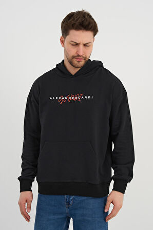 ALEXANDERGARDI Özel Unisex Baskılı Kapüşonlu Kanguru Cepli Sweatshirt (UNX-0017602)