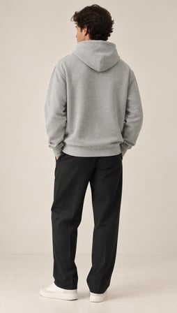 Dokulu Kapüşonlu Sweatshirt
