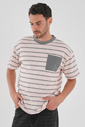ALEXANDERGARDI Cep Detaylı Çizgili T-shirt