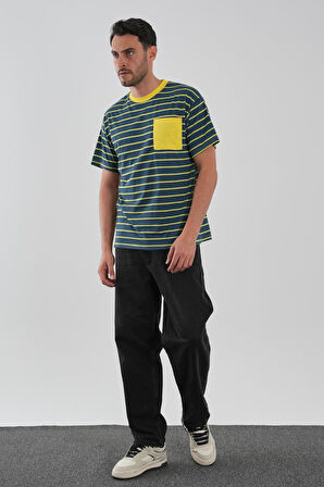 ALEXANDERGARDI Cep Detaylı Çizgili T-shirt