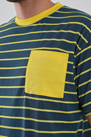ALEXANDERGARDI Cep Detaylı Çizgili T-shirt