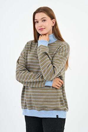ALEXANDERGARDI DİK YAKA FERMUARLI SWEATSHIRT (UNX-00247-WN)