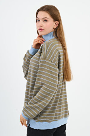 ALEXANDERGARDI DİK YAKA FERMUARLI SWEATSHIRT (UNX-00247-WN)