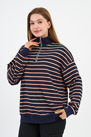 ALEXANDERGARDI DİK YAKA FERMUARLI SWEATSHIRT (UNX-00247-WN)