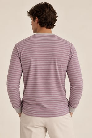 Çizgili Uzun Kollu T-Shirt