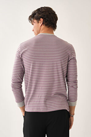 Çizgili Uzun Kollu T-Shirt