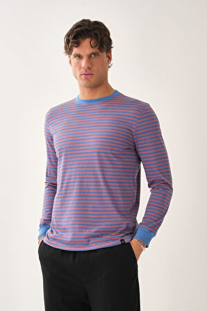 Çizgili Uzun Kollu T-Shirt