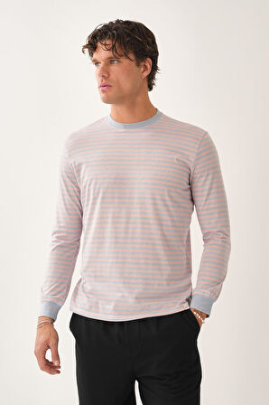 Çizgili Uzun Kollu T-Shirt