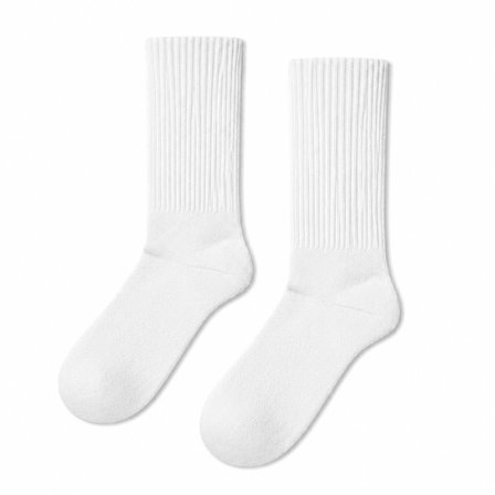 Carnaval Beyaz Yarım Havlu Unisex Soket Çorap