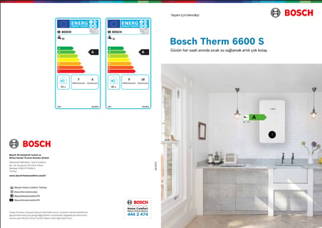 Bosch Therm 6600 S Hermetik Şofben (12 l/dk - Doğalgazlı) - 7736507514 - 4062321863609 