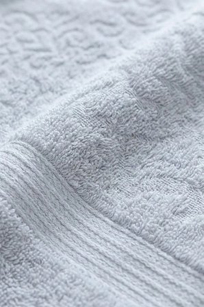 2'li %100 Pamuk Banyo Havlu Seti  Gri 90x160 cm ve 50x90 cm Yumuşak ve Emici