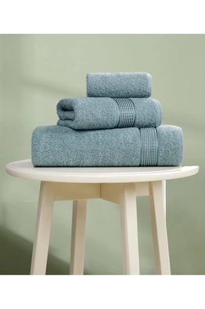 3lü Havlu Seti Ezgi Mint Yeşili 70x140 + 50x85 + 30x50
