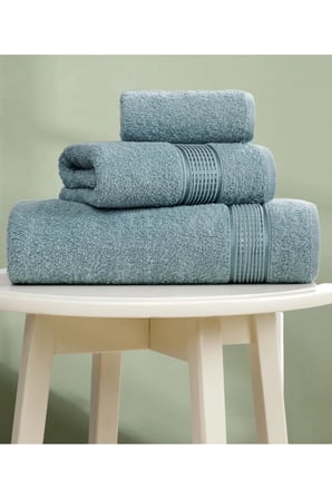 3lü Havlu Seti Ezgi Mint Yeşili 70x140 + 50x85 + 30x50